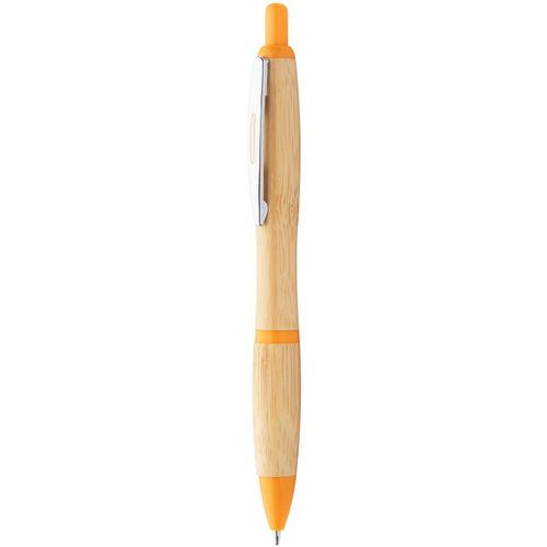 Bambus-Kugelschreiber Coldery (Art.-Nr. CA165277) - Bambus-Kugelschreiber mit farbigen...