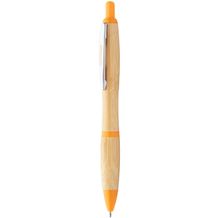 Bambus-Kugelschreiber Coldery (orange, natur) (Art.-Nr. CA165277)