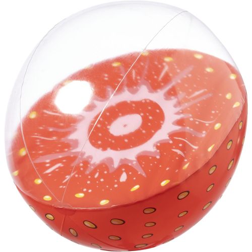Strandball (ø28 cm), Erdbeere Darmon (Art.-Nr. CA168431) - Strandball aus PVC mit Fruchtmotiv....