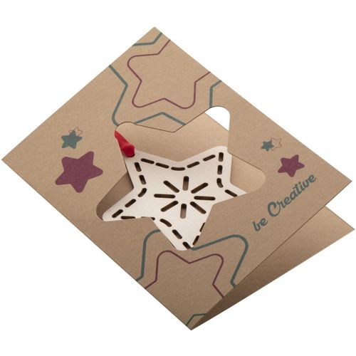 Weihnachtskarte, Stern TreeCard Eco (Art.-Nr. CA178765) - Individuelle Weihnachtskarte mit Weihnac...