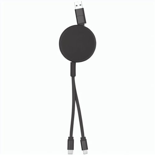 USB Ladekabel Freud (Art.-Nr. CA184530) - Ausziehbares USB-Ladekabel aus recycelte...