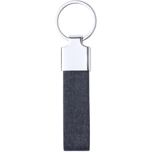 Schlüsselanhänger Branis (Art.-Nr. CA185468) - Metall-Schlüsselanhänger mit RPET Poly...