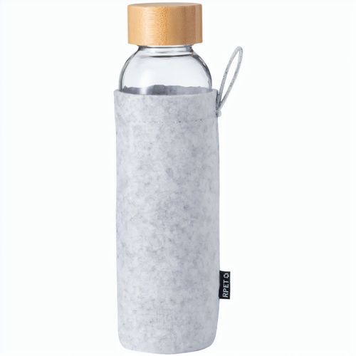 Glas-Trinkflasche Blorek (Art.-Nr. CA189933) - Trinkflasche aus Glas mit Bambusdeckel...