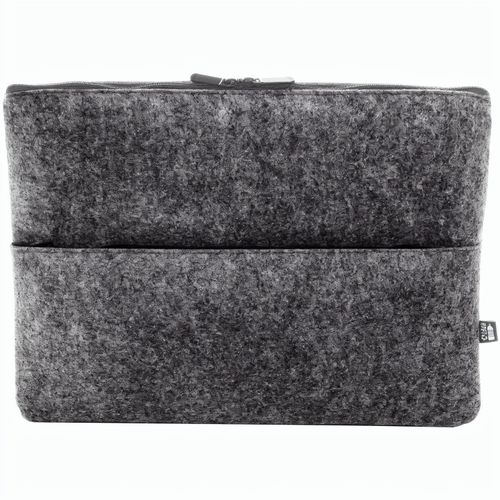 RPET-Filz-Laptoptasche Refelt Comp (Art.-Nr. CA198041) - Laptoptasche aus RPET Filz mit Reißvers...