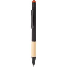 Touchpen mit Kugelschreiber Boorly (orange, schwarz) (Art.-Nr. CA200329)