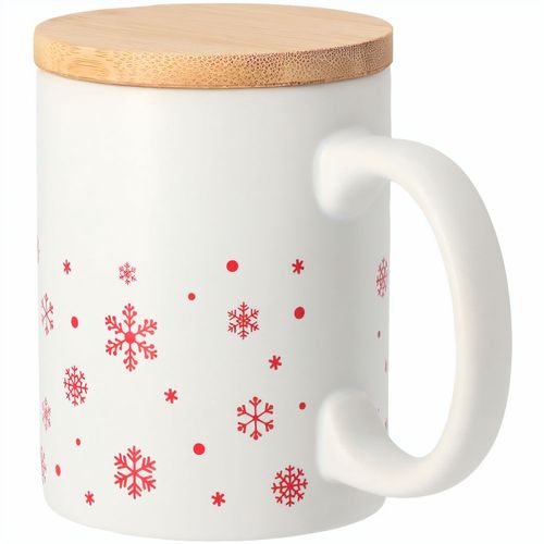 Weihnachtstasse Helogran (Art.-Nr. CA203589) - Keramiktasse mit Schneeflockenmotiv und...