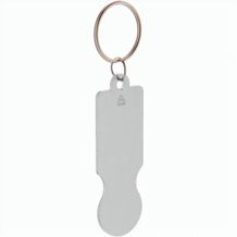Schlüsselanhänger mit Einkaufswagenlöser RaluCart (silber) (Art.-Nr. CA207166)