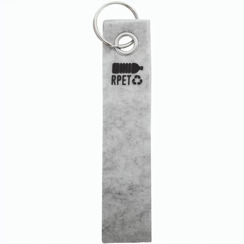 RPET-Schlüsselanhänger Refek (Art.-Nr. CA219162) - RPET-Filz-Schlüsselanhänger mit Metall...