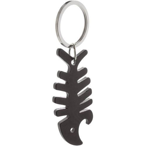 Schlüsselanhänger Ria (Art.-Nr. CA251799) - Aluminium-Schlüsselanhänger in Fischfo...