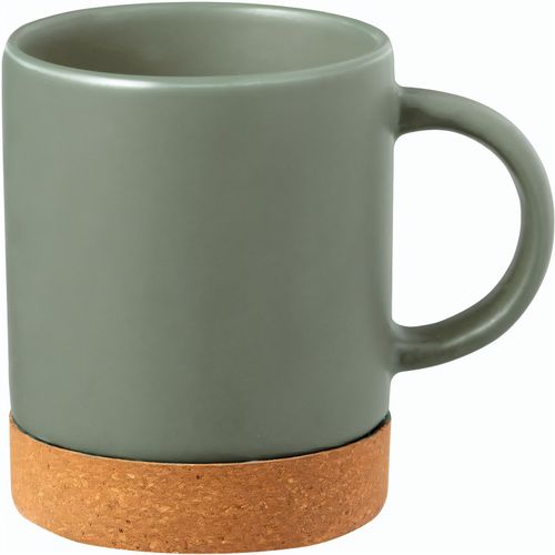 Becher Melmak (Art.-Nr. CA252056) - Keramiktasse mit Naturkorkboden, einzeln...