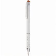 Touchpen mit Kugelschreiber  Neyax (weiß, orange) (Art.-Nr. CA252557)
