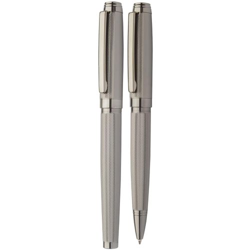 Kugelschreiber Set Chapelle (Art.-Nr. CA260742) - Elegantes Schreibset aus Metall mit...
