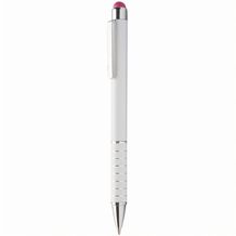 Touchpen mit Kugelschreiber  Neyax (weiß, pink) (Art.-Nr. CA264038)