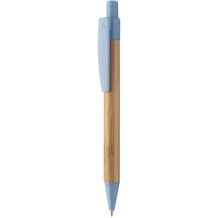 Bambus-Kugelschreiber Boothic (blau, natur) (Art.-Nr. CA272014)