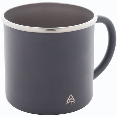 Tasse aus recyceltem Edelstahl Hossa (Art.-Nr. CA272921) - Einwandige Tasse aus recyceltem Edelstah...