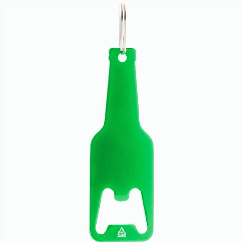 Schlüsselanhänger mit Flaschenöffner Kaipi (Art.-Nr. CA275743) - Flaschenöffner aus recyceltem Aluminium...