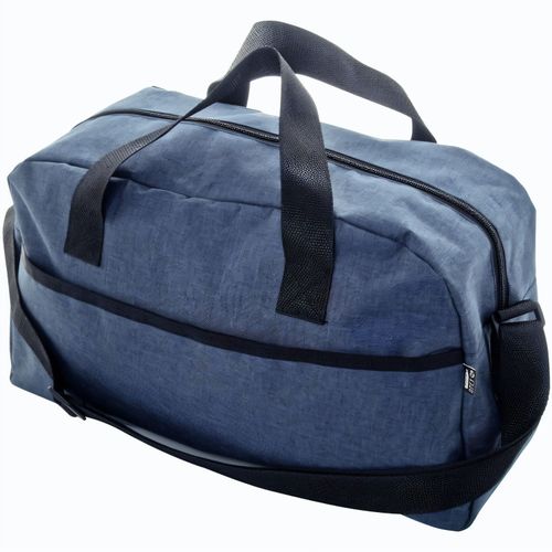 RPET Sporttasche Haney (Art.-Nr. CA281300) - RPET Sporttasche mit Reißverschluss-Hau...