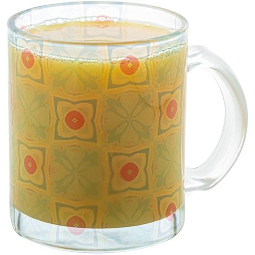 Tasse mit Sublimationsdruck Throusub (Art.-Nr. CA290279) - Glastasse mit Sublimationsdruck, spülma...