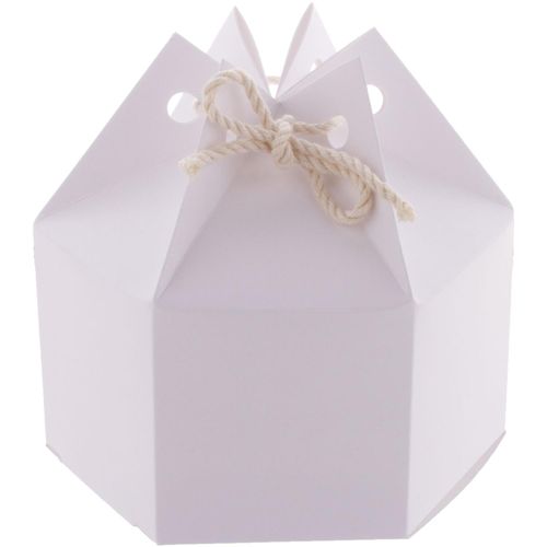 Sechseckige Geschenkbox CreaBox HexaCord M (Art.-Nr. CA294710) - Individuelle, sechseckige Geschenkbox...