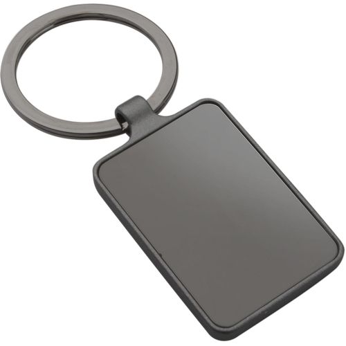 Schlüsselanhänger Smith (Art.-Nr. CA309905) - Rechteckiger Schlüsselanhänger aus Met...