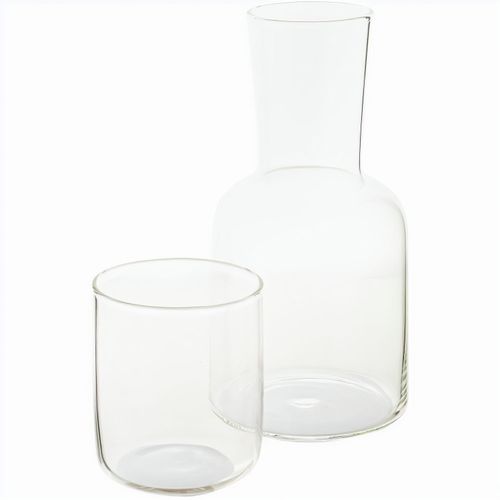 Getränkeset: Karaffe und Glas Palmer (Art.-Nr. CA314025) - Wasserkaraffe (800 ml) und Glas (300...