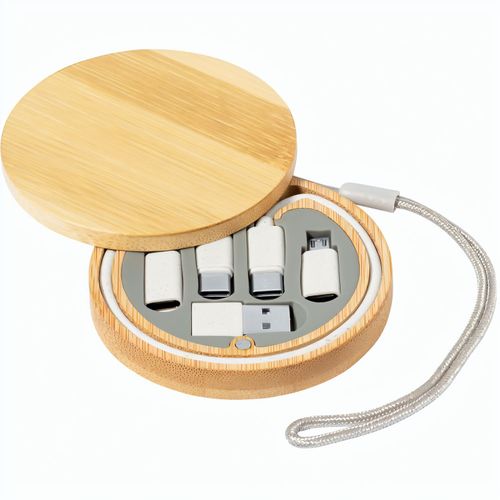 USB-Ladekabelset Chaconix (Art.-Nr. CA315702) - Ökologisches USB-Ladekabelset aus Weize...