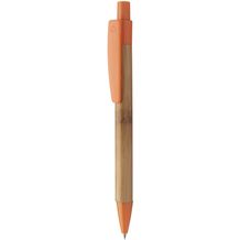 Bambus-Kugelschreiber Colothic (orange, natur) (Art.-Nr. CA321697)