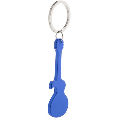 Schlüsselanhänger Singe (Art.-Nr. CA330621) - Aluminium-Schlüsselanhänger in Gitarre...