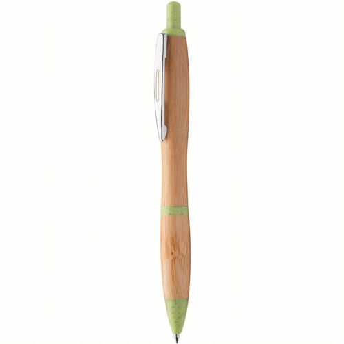 Bambus-Kugelschreiber Bambery (Art.-Nr. CA335262) - Bambus-Kugelschreiber mit Elemten aus...