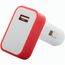 USB-Ladeadapter Waze (rot, weiß) (Art.-Nr. CA335658)