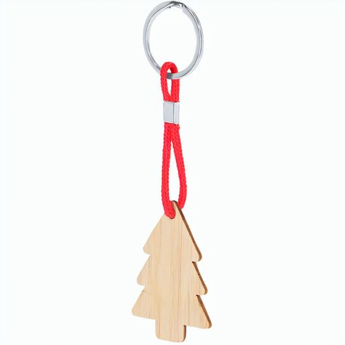 Weihnachtsbaum-Anhänger, Baum Matcher (Art.-Nr. CA337246) - Weihnachts-Schlüsselanhänger aus Bambu...