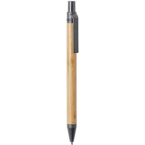 Bambus-Kugelschreiber Roak (Art.-Nr. CA337783) - Bambus-Kugelschreiber mit Elemten aus...