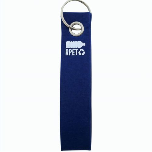RPET-Schlüsselanhänger Refek (Art.-Nr. CA344264) - RPET-Filz-Schlüsselanhänger mit Metall...