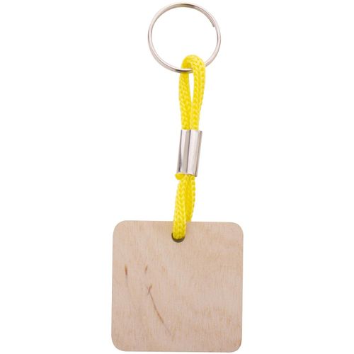 Individueller Schlüsselanhänger Woody Plus C (Art.-Nr. CA356592) - Quadratischer Schlüsselanhänger a...