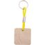 Individueller Schlüsselanhänger Woody Plus C (gelb) (Art.-Nr. CA356592)