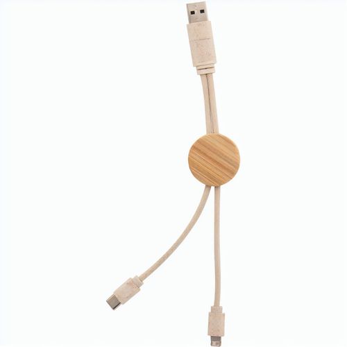 USB Ladekabel Nihon (Art.-Nr. CA357631) - USB Ladekabel aus ökologischem Weizenst...