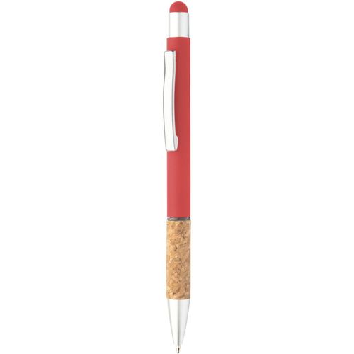 Touchpen mit Kugelschreiber Corbox (Art.-Nr. CA368054) - Kugelschreiber/Touchpen aus Aluminium...