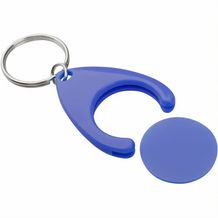 Schlüsselanhänger mit Einkaufswagen-Chip Nelly (blau) (Art.-Nr. CA369384)