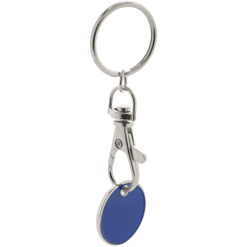 Schlüsselanhänger mit Einkaufswagen-Chip Euromarket (Art.-Nr. CA371009) - Metall-Schlüsselanhänger mit Einkaufsw...