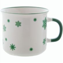 Vintage Weihnachtstasse Nakkala (grün, weiß) (Art.-Nr. CA371327)