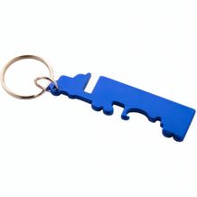 Flaschenöffner/Schlüsselanhänger Peterby (blau) (Art.-Nr. CA372537)