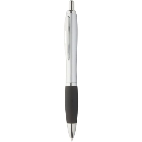 Kugelschreiber Lumpy Black (Art.-Nr. CA372575) - Kunststoff-Kugelschreiber mit silbernem...