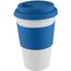 Coffee-To-Go-Becher Soft Touch (blau, weiß) (Art.-Nr. CA374522)