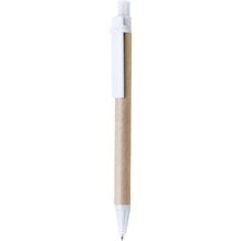 Kugelschreiber Compo (natur, weiß) (Art.-Nr. CA383730)