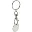 Schlüsselanhänger mit Einkaufswagen-Chip Euromarket (weiß) (Art.-Nr. CA388496)