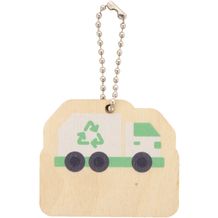 Schlüsselanhänger, Müllwagen EcoRing (natur) (Art.-Nr. CA391405)