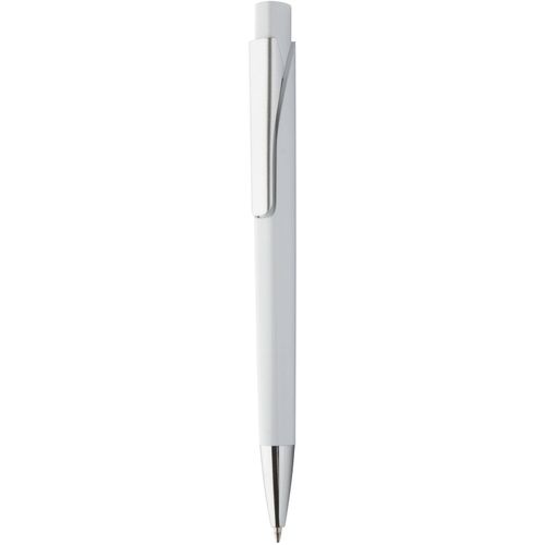 Kugelschreiber Silter (Art.-Nr. CA396768) - Kunststoff-Kugelschreiber mit silbernem...