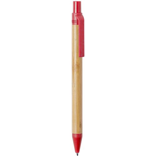 Bambus-Kugelschreiber Roak (Art.-Nr. CA407706) - Bambus-Kugelschreiber mit Elemten aus...