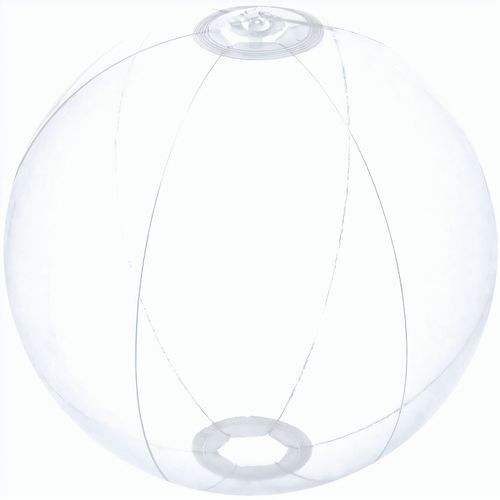 Strandball (ø28 cm) Nemon (Art.-Nr. CA408953) - Transparenter Strandball mit 6 Segmenten...
