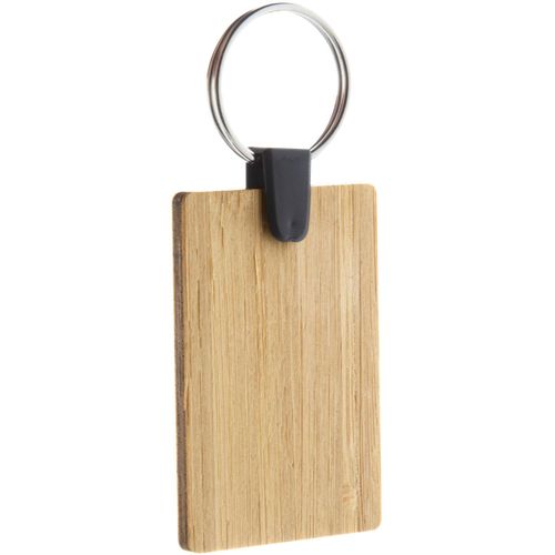 Bambus-Schlüsselanhänger, rechteckig Bambry (Art.-Nr. CA417468) - Schlüsselanhänger aus Bambus-Sperrholz...